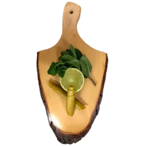 Limetten-Minze Fruchtleder handgemacht Schweiz Lecker Snack Lili