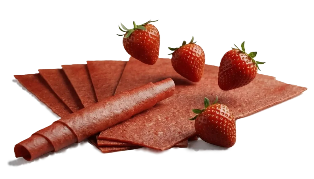 Erdbeer Fruchtleder-Pastila handgemacht in der Schweiz